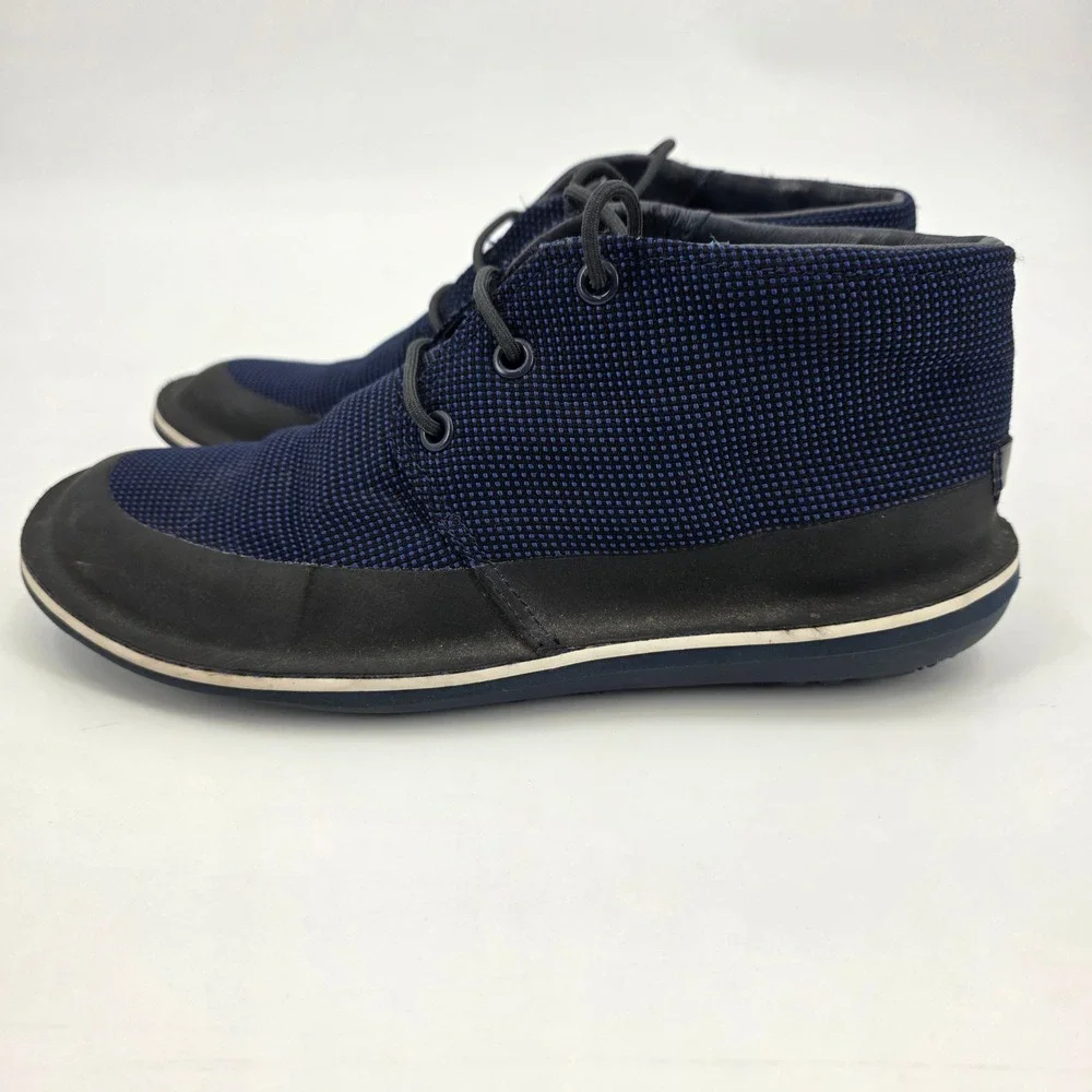 CAMPER BEETLE SNEAKERS WOMENS SIZE 5 / 35 BLUE LIGHTWEIGHT LACE UP FLEXIBLE KNIT